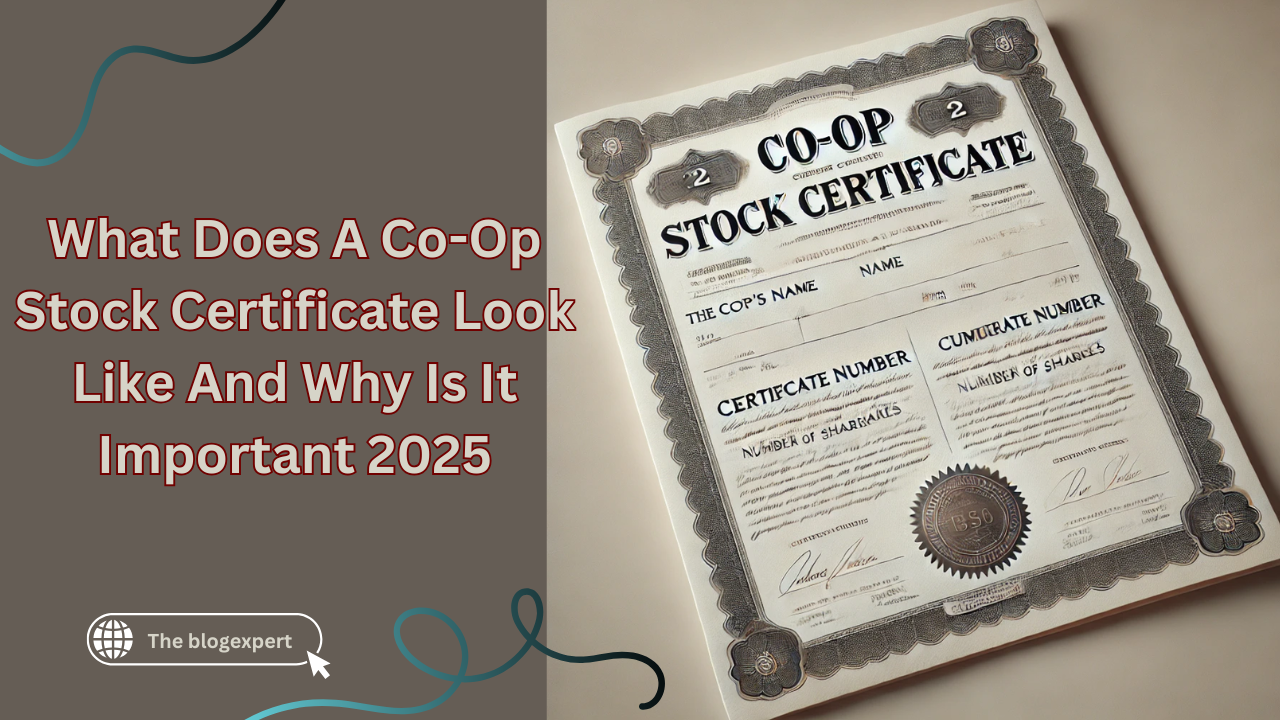 What Does A Co-Op Stock Certificate Look Like And Why Is It Important 2025